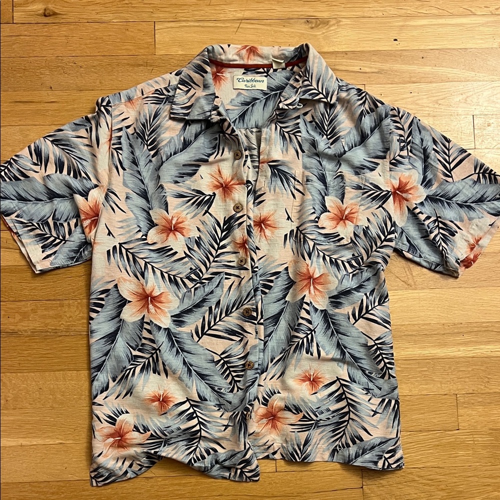 Caribbean Shirt 100% silk